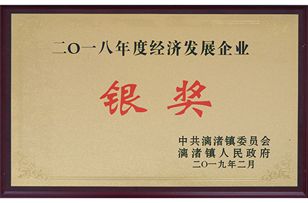 漓渚鎮(zhèn)2018年度經濟發(fā)展銀獎